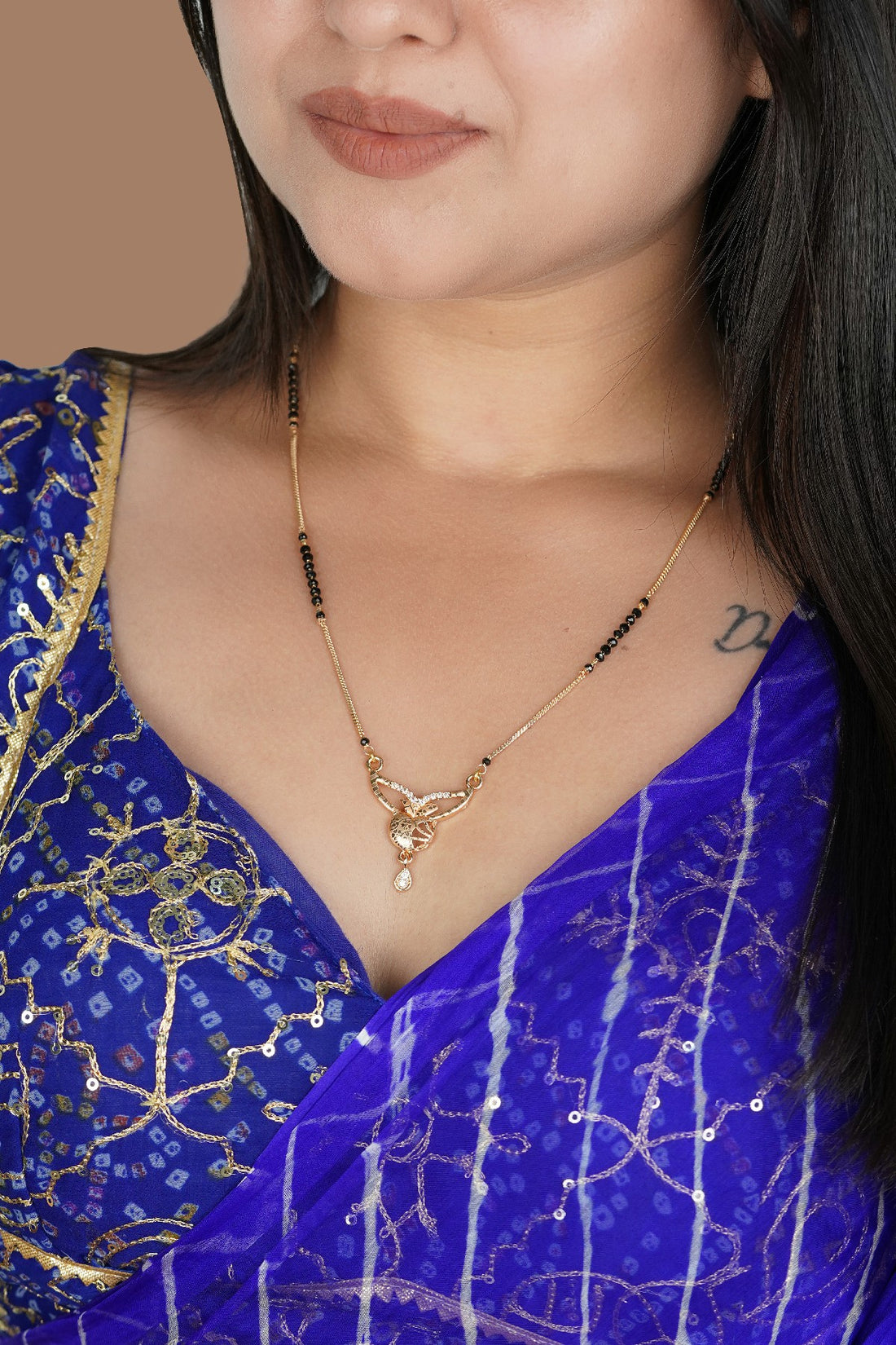 Delicate Flutter Diamond Mangalsutra