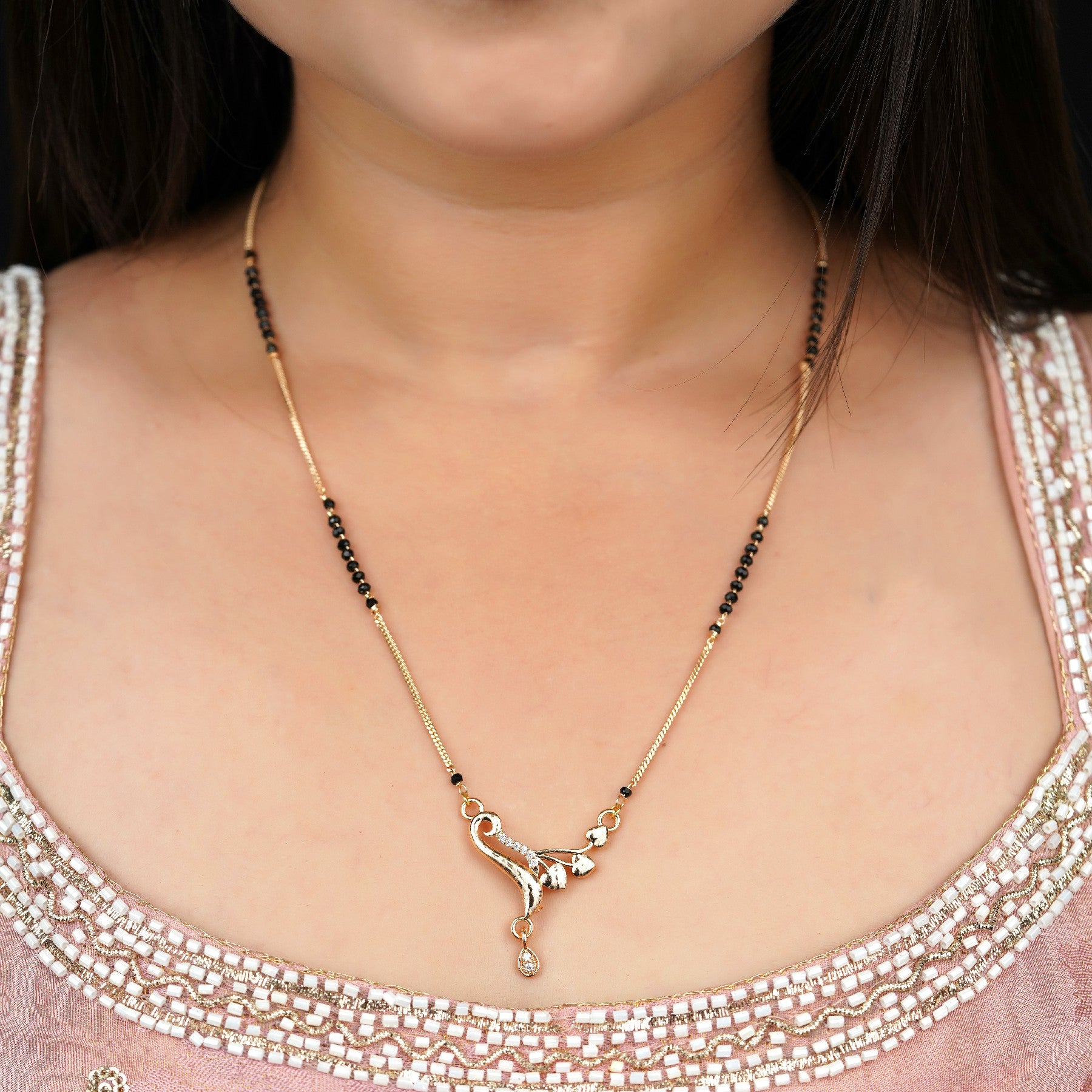 Brilliant Vines Diamond Mangalsutra