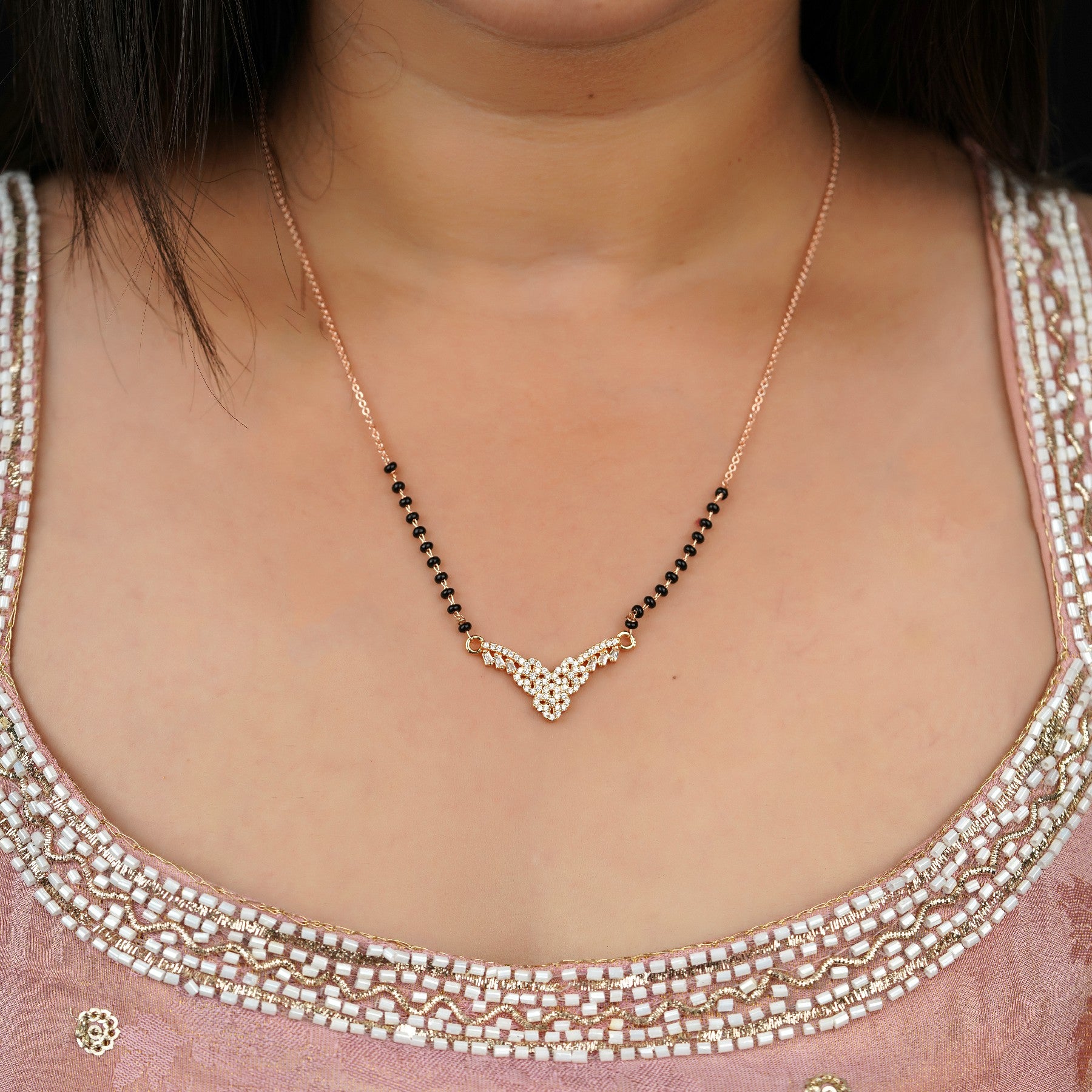 Enchanted Essence Gold and Diamond Mangalsutra