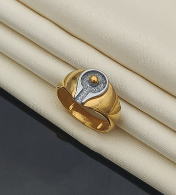 1 Gram Gold Plated Shiva Lingam Design Ring