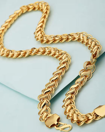 1 gram High Quality Indian Polished “20” Inches Gold Chain for Men and boy