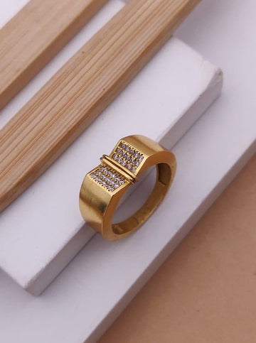 1 Gram Gold Forming Streamlined Design Superior Quality Ring-100