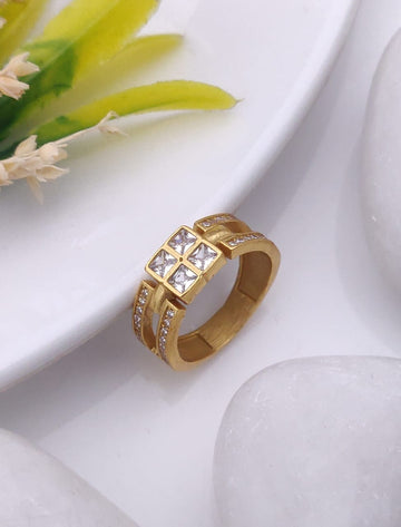 1 Gram Gold Forming Streamlined Design Superior Quality Ring-134