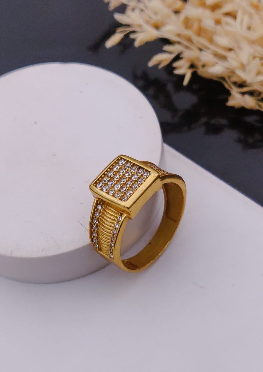 1 Gram Gold Forming Streamlined Design Superior Quality Ring-138