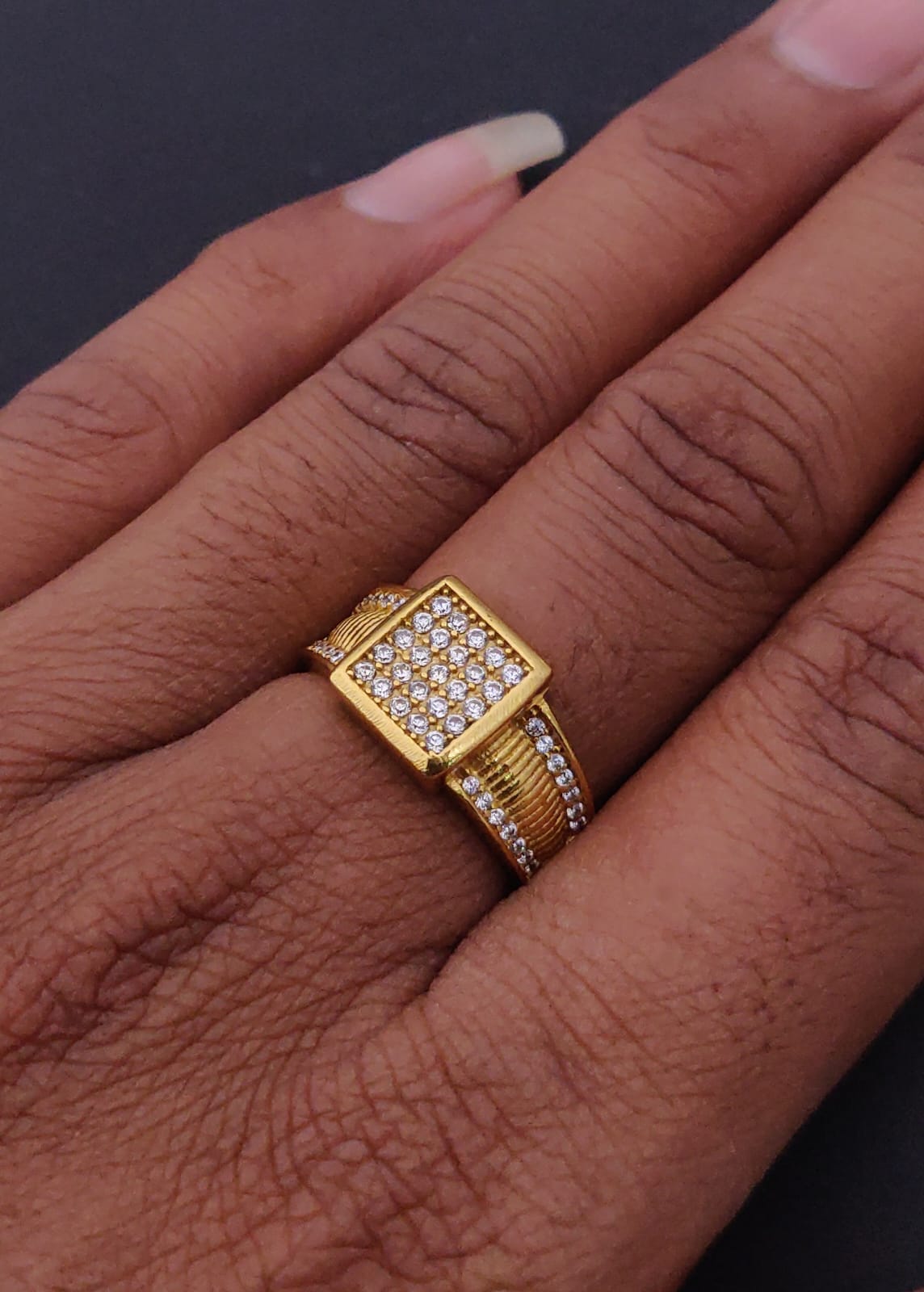 1 Gram Gold Forming Streamlined Design Superior Quality Ring-138