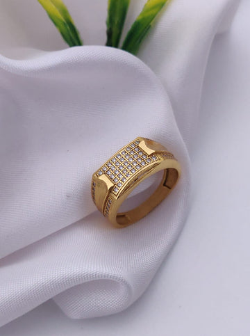 1 Gram Gold Forming Streamlined Design Superior Quality Ring-11