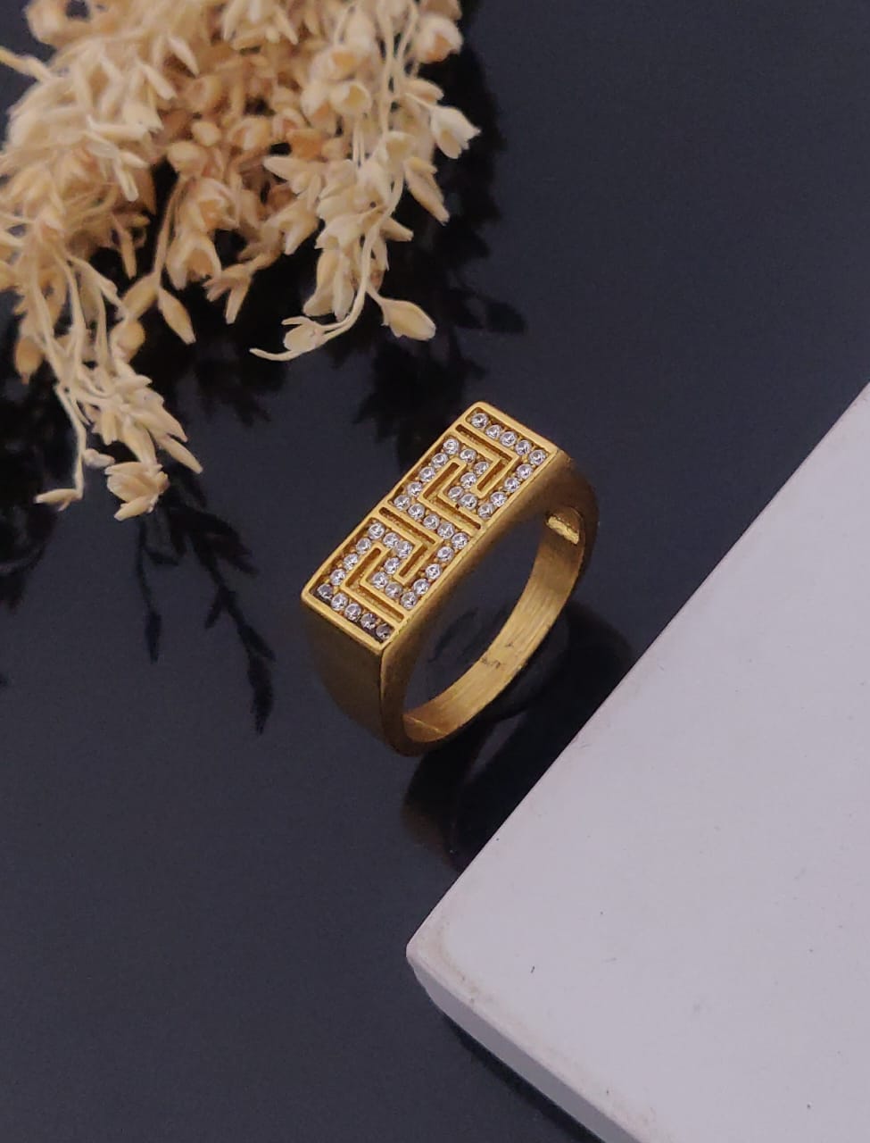 1 Gram Gold Forming Streamlined Design Superior Quality Ring-121