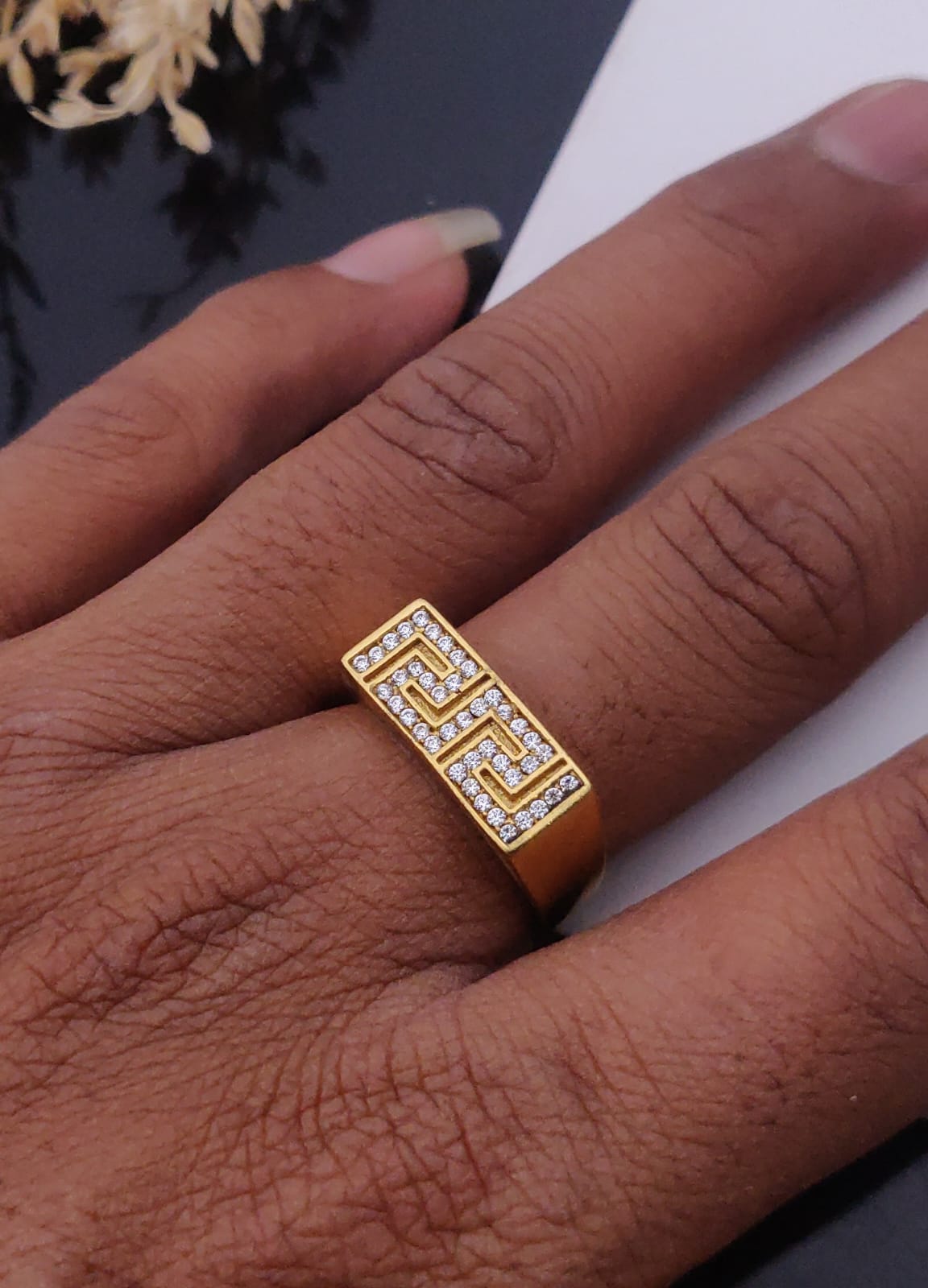 1 Gram Gold Forming Streamlined Design Superior Quality Ring-121