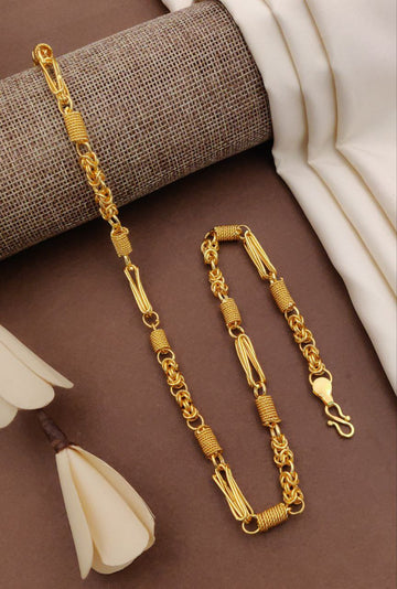 1 GRAM GOLD INDO CHAIN FOR MEN DESIGN