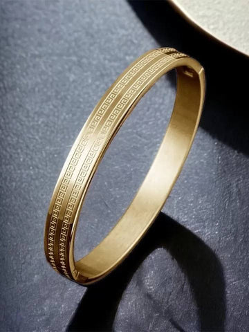 18K Gold Plated Gross Oro Kada Bracelet