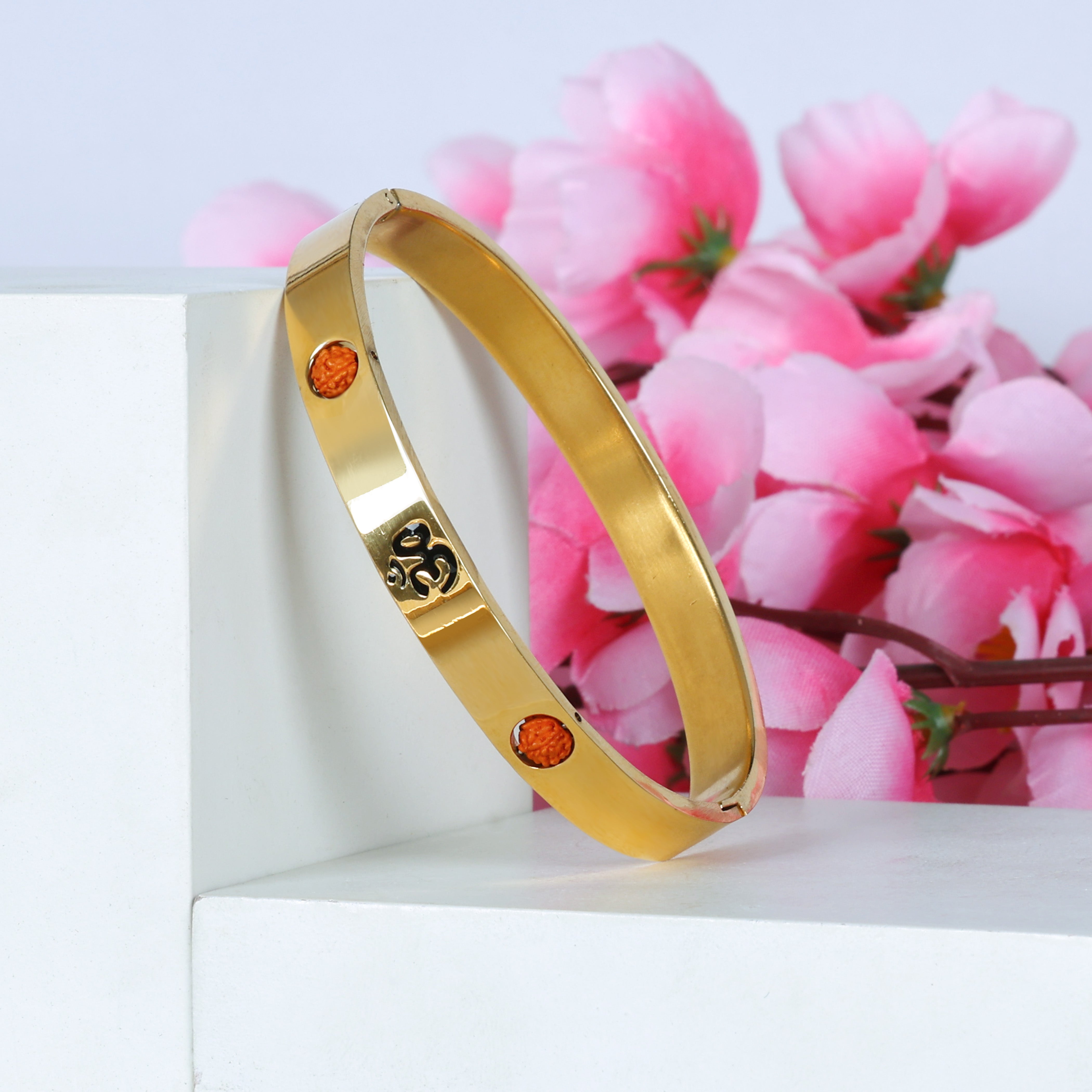 Om Rudraksha Kada Bracelet