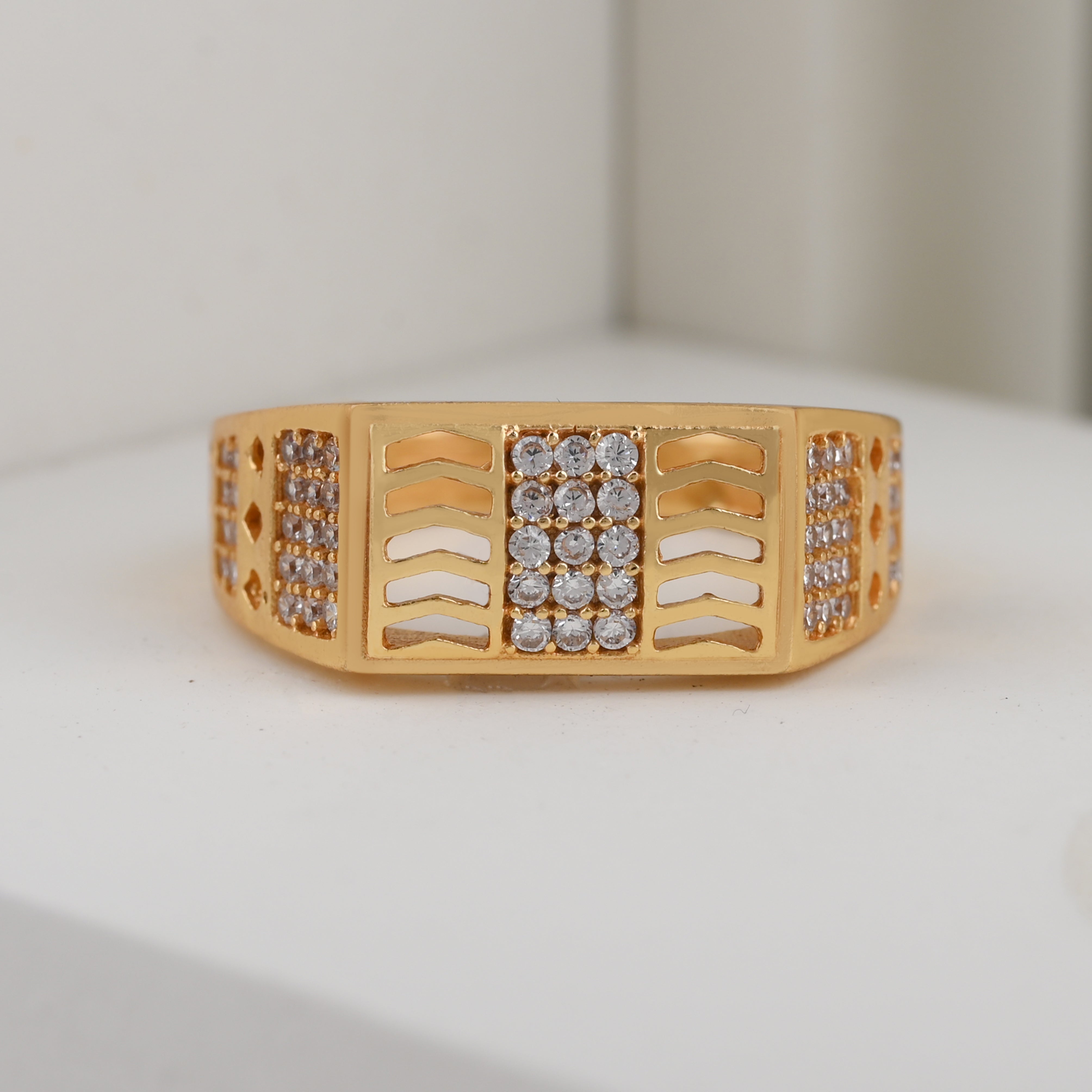 1 Gram Gold Plated Glamorous Design Ring-2