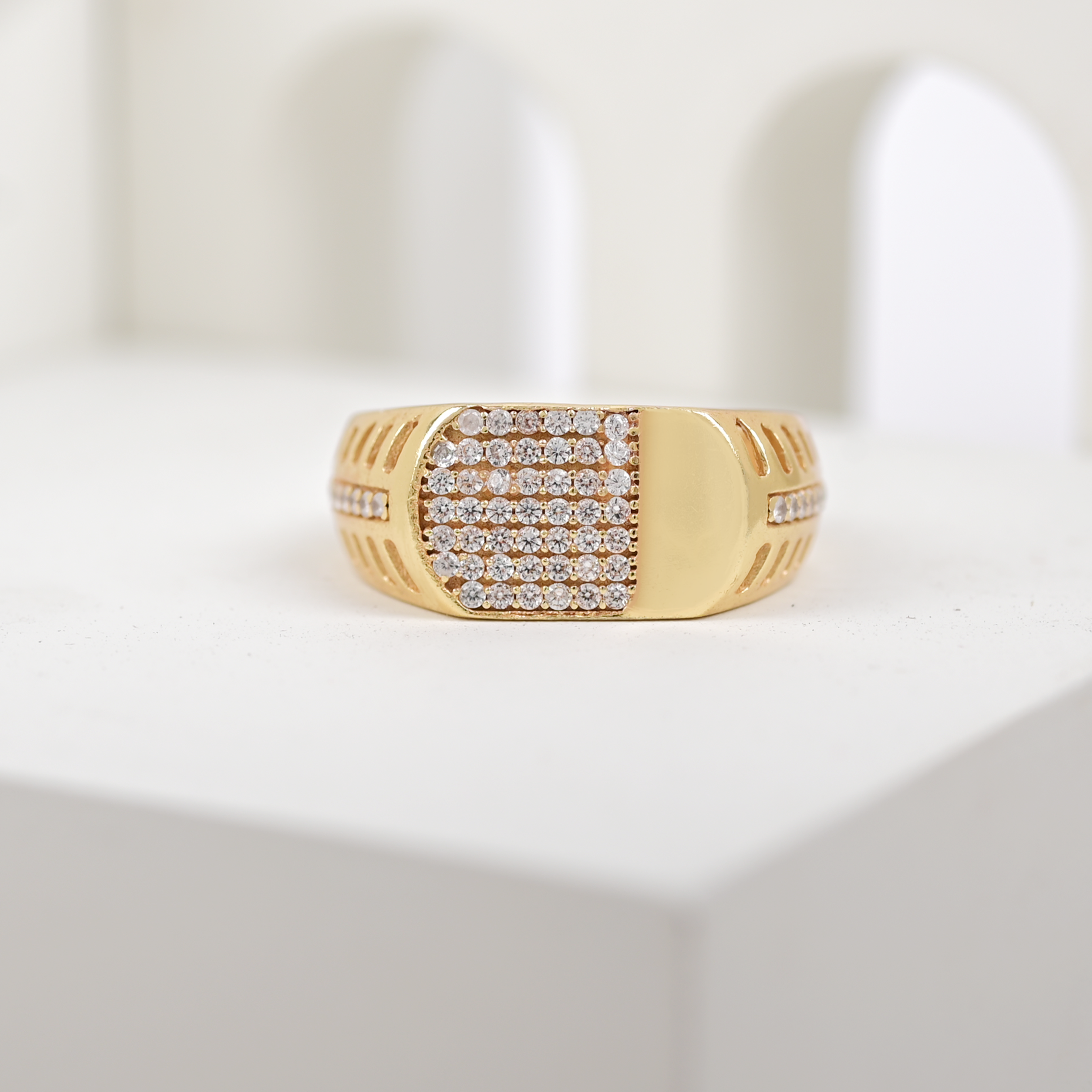 1 Gram Gold Plated Glamorous Design Ring-47