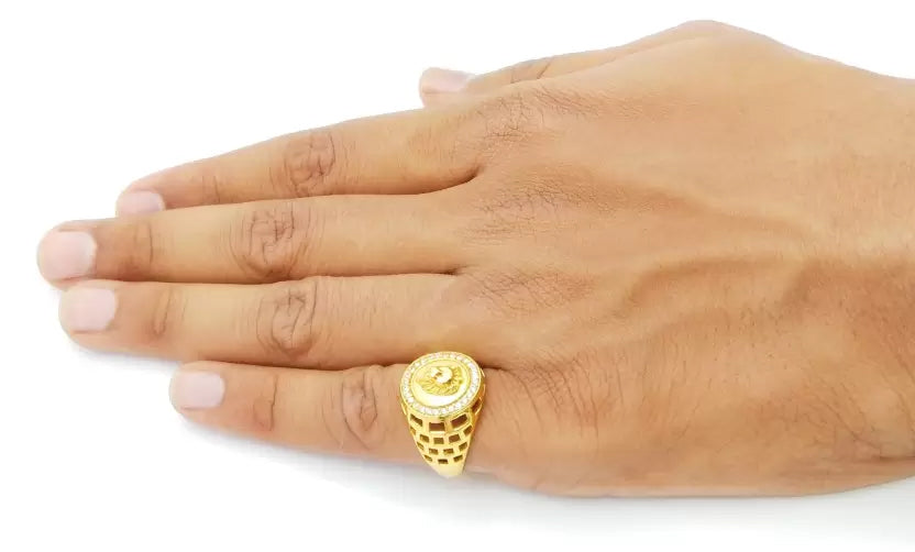 1 Gram Gold Plated Glamorous Design Ring-64