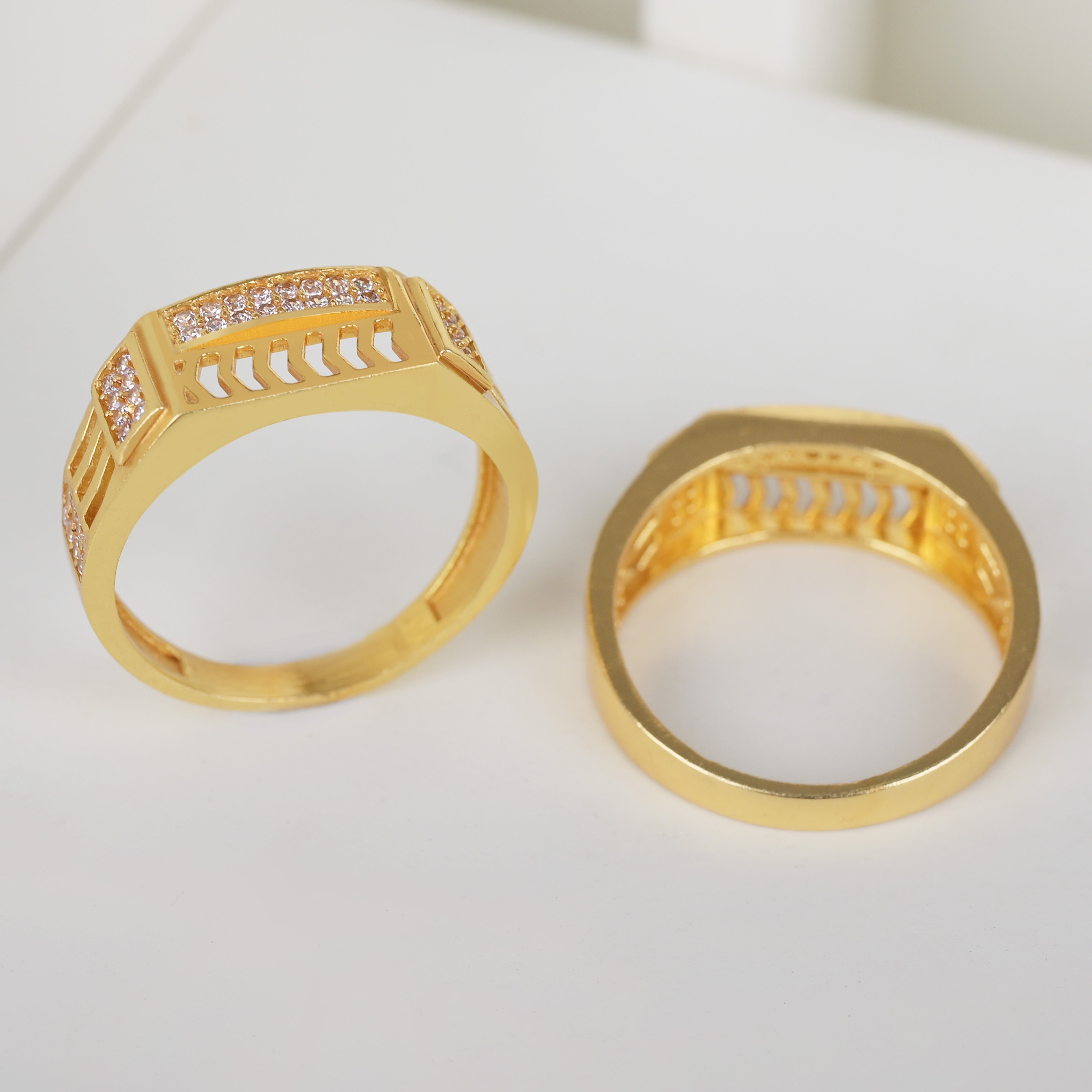 1 Gram Gold Plated Glamorous Design Ring-12