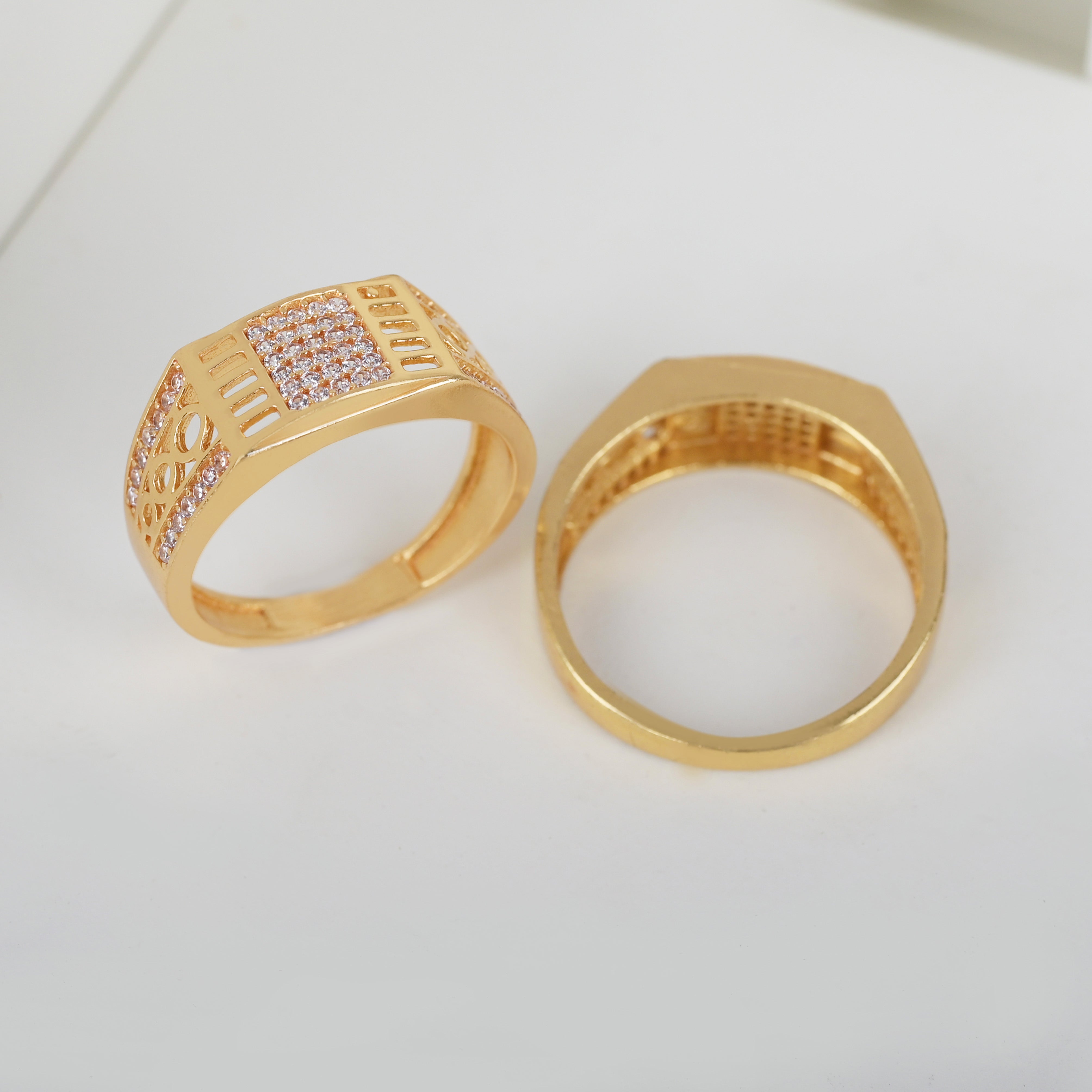 1 Gram Gold Plated Glamorous Design Ring-14