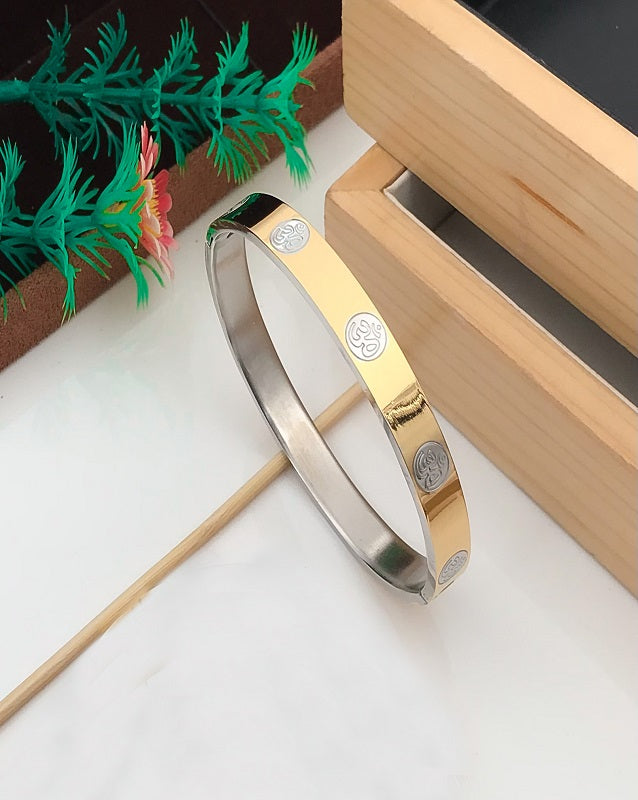 Superior Gold-Silver OM Plated Kada