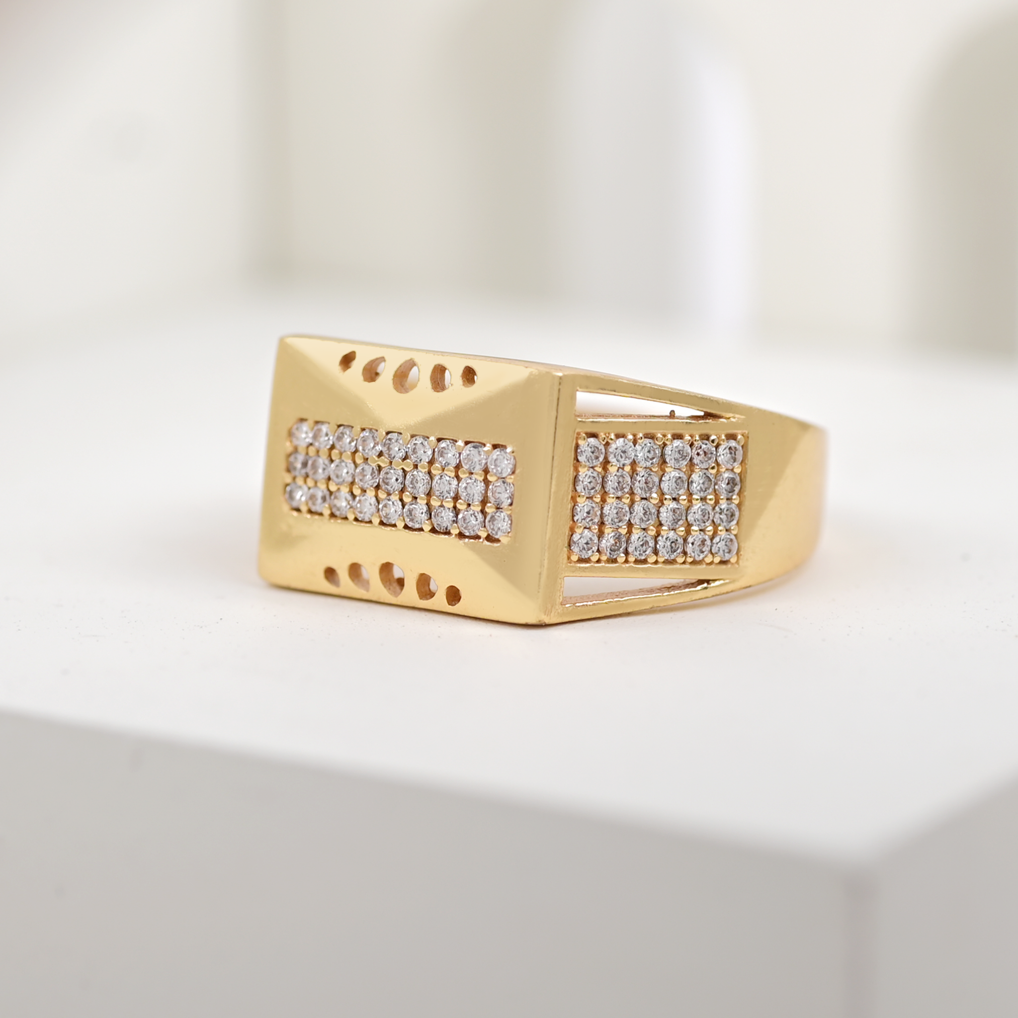 1 Gram Gold Plated Glamorous Design Ring-49