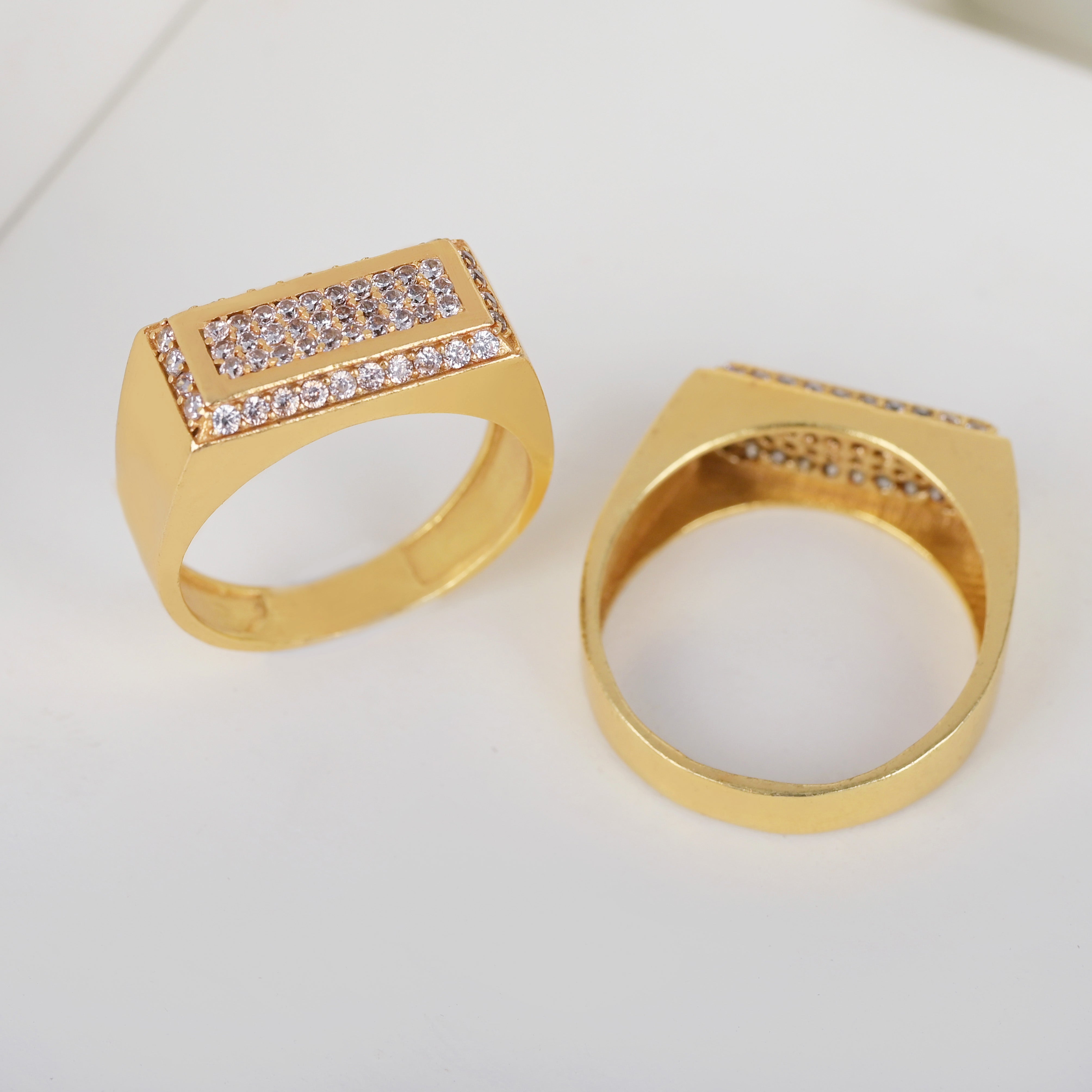 1 Gram Gold Plated Glamorous Design Ring-18