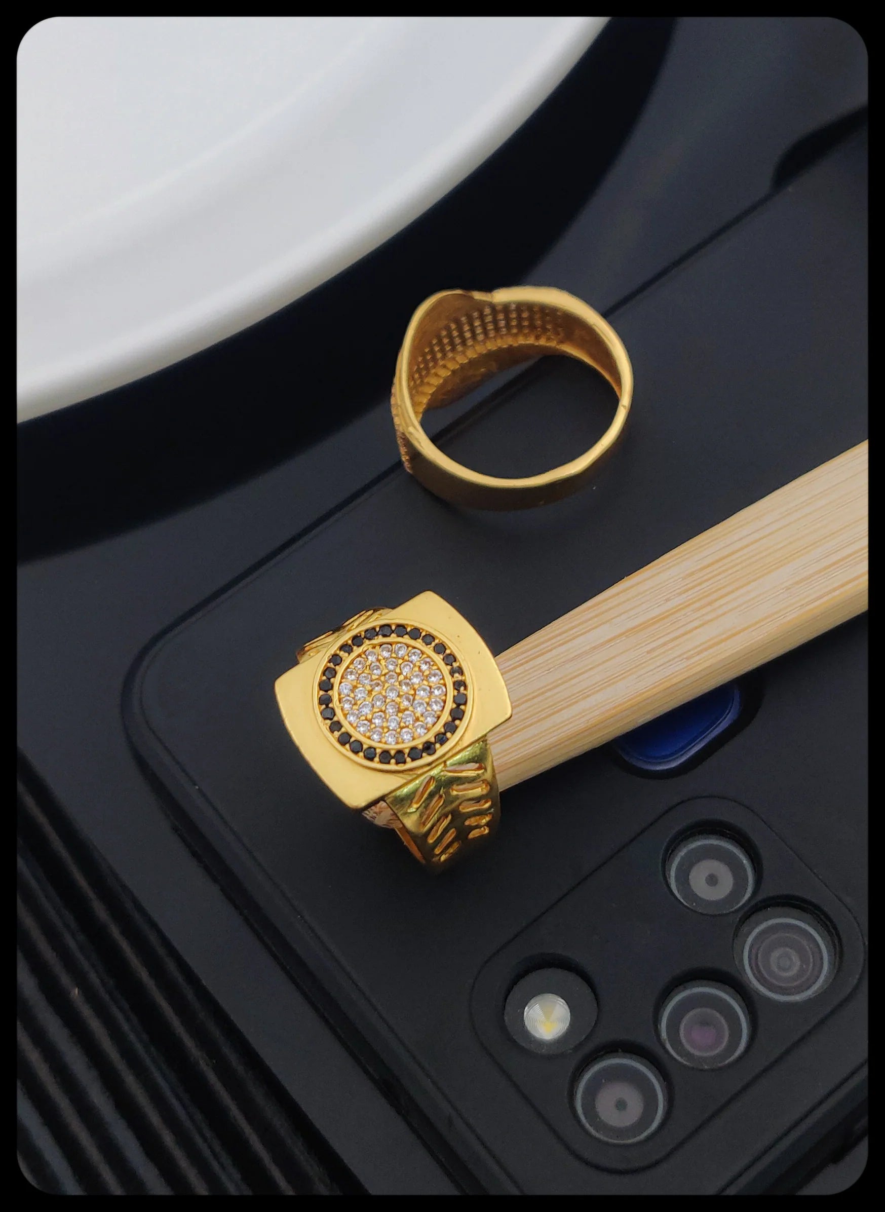 1 Gram Gold Plated Glamorous Design Ring-52