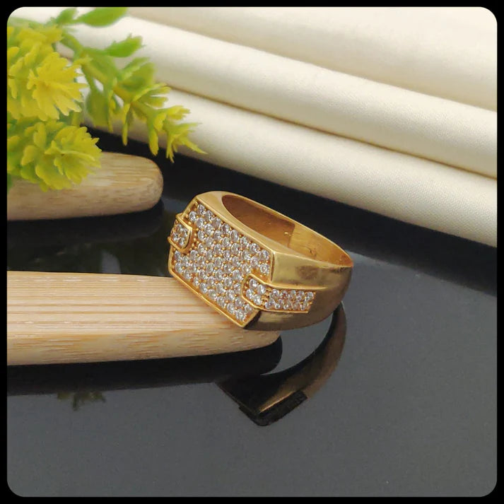 1 Gram Gold Plated Glamorous Design Ring-54