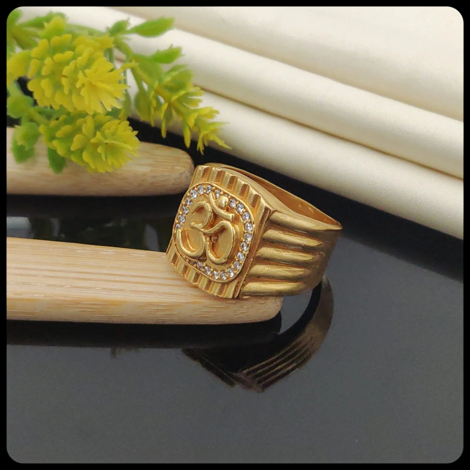 1 Gram Gold Plated Glamorous Design Ring-48