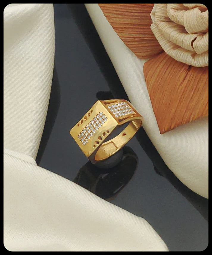 1 Gram Gold Plated Glamorous Design Ring-43