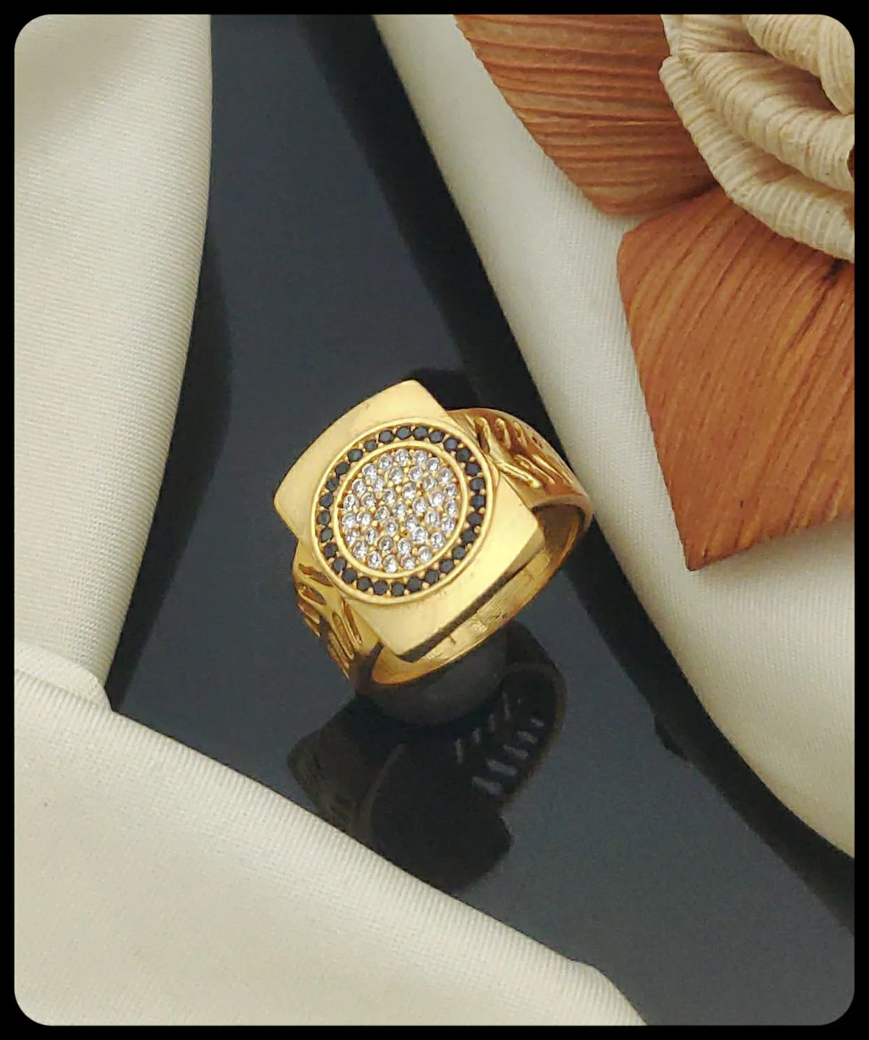 1 Gram Gold Plated Glamorous Design Ring-52