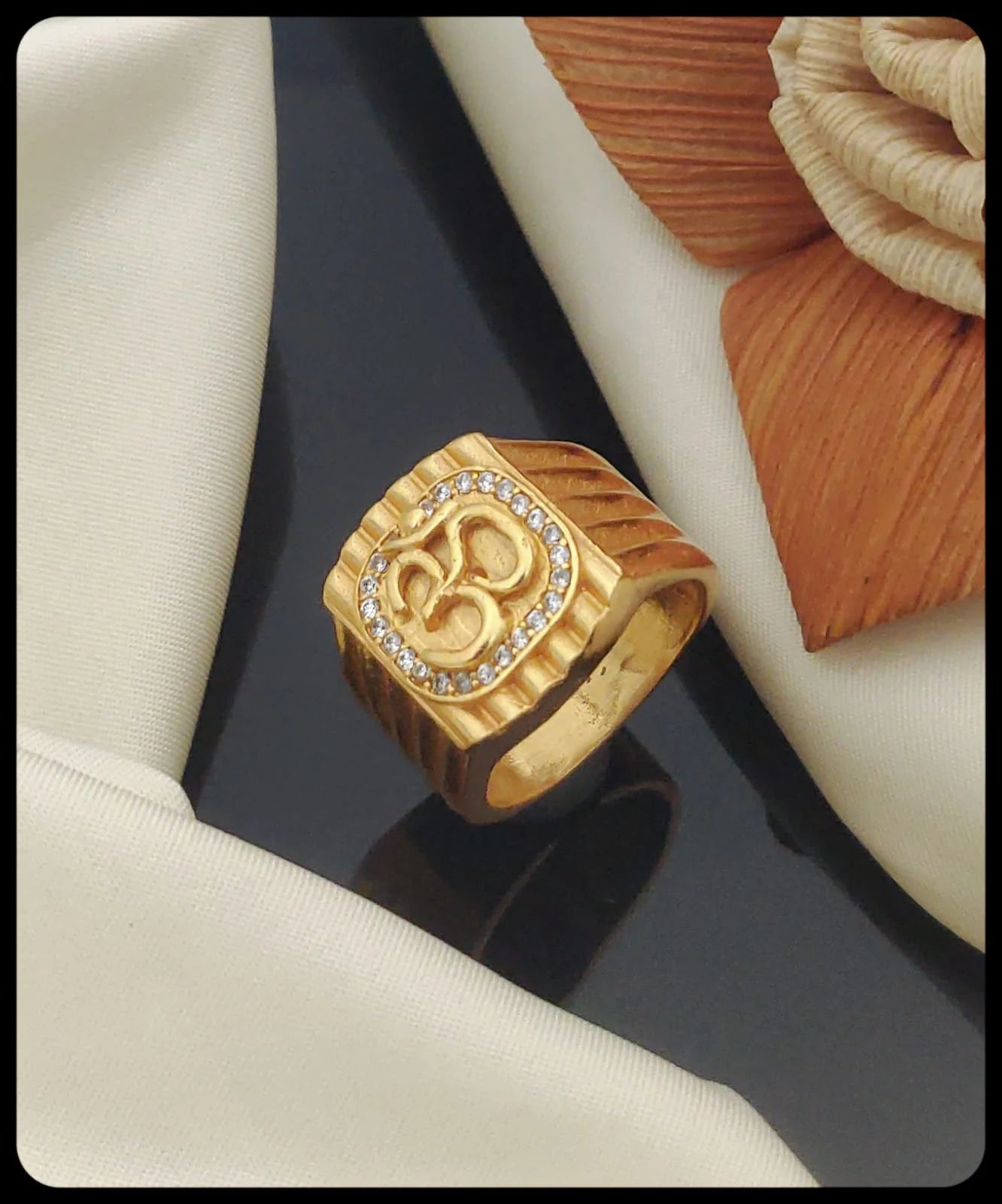 1 Gram Gold Plated Glamorous Design Ring-48