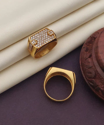 1 Gram Gold Plated Glamorous Design Ring-54