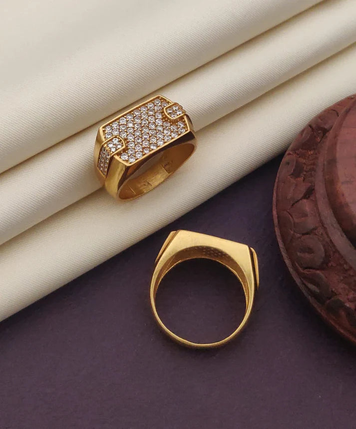 1 Gram Gold Plated Glamorous Design Ring-54