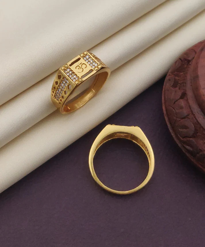 1 Gram Gold Plated Glamorous Design Ring-5
