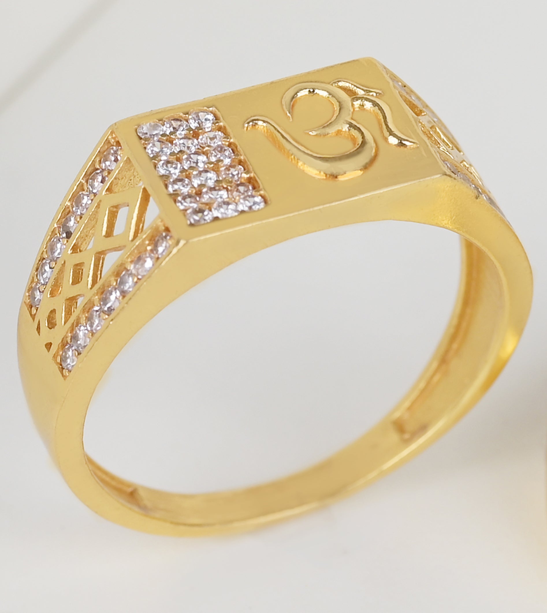 1 Gram Gold Plated Glamorous Design Ring-21