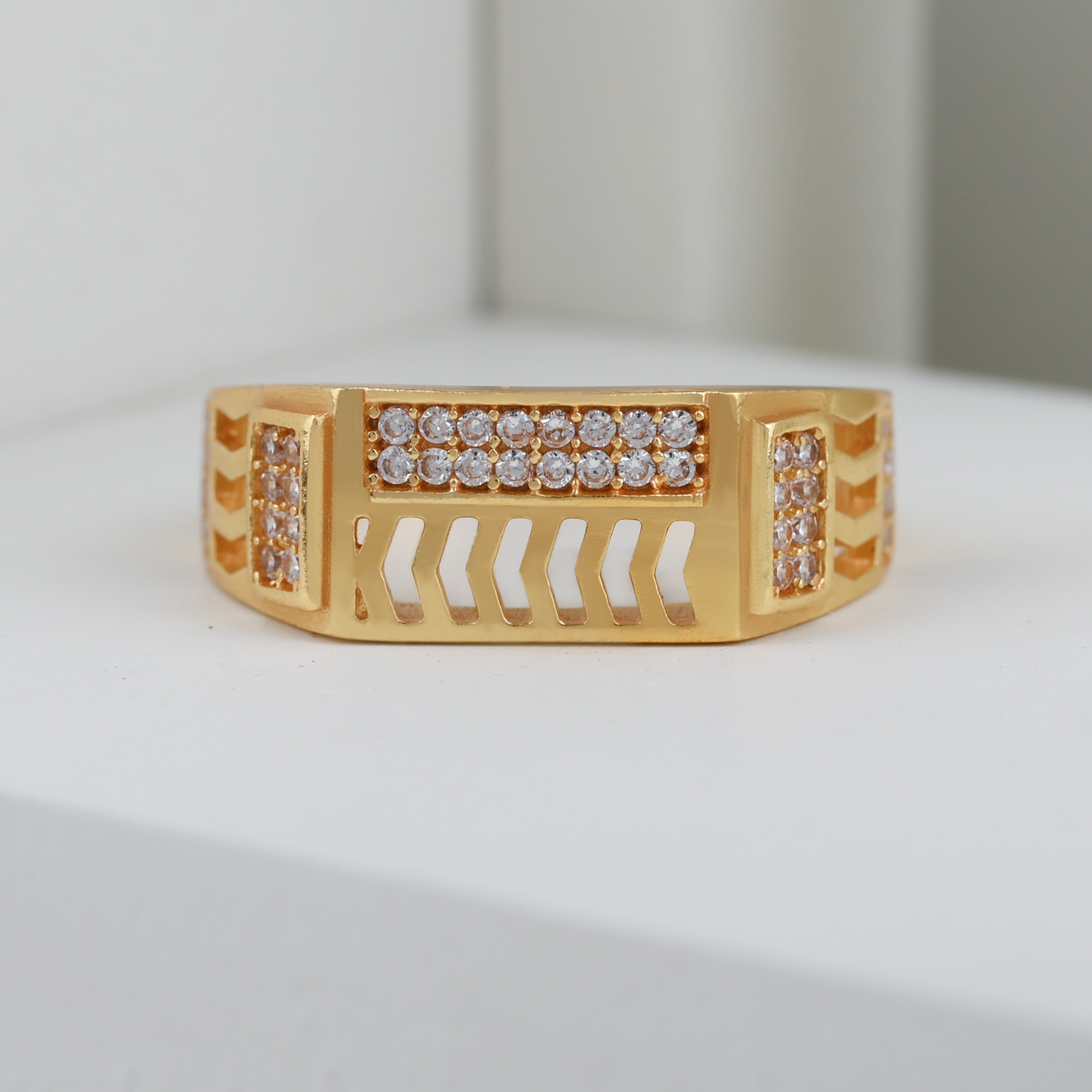 1 Gram Gold Plated Glamorous Design Ring-12