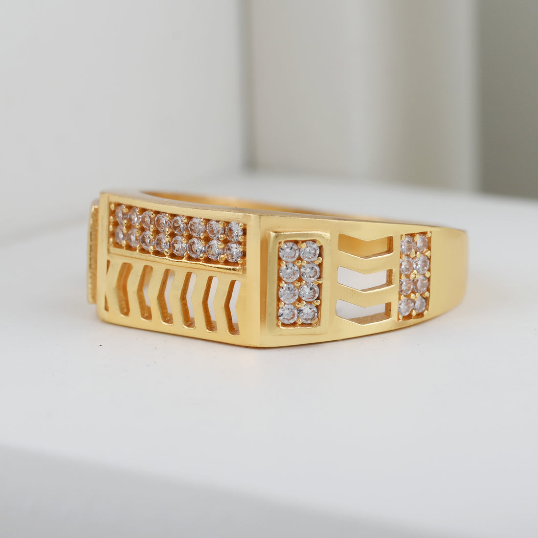 1 Gram Gold Plated Glamorous Design Ring-12