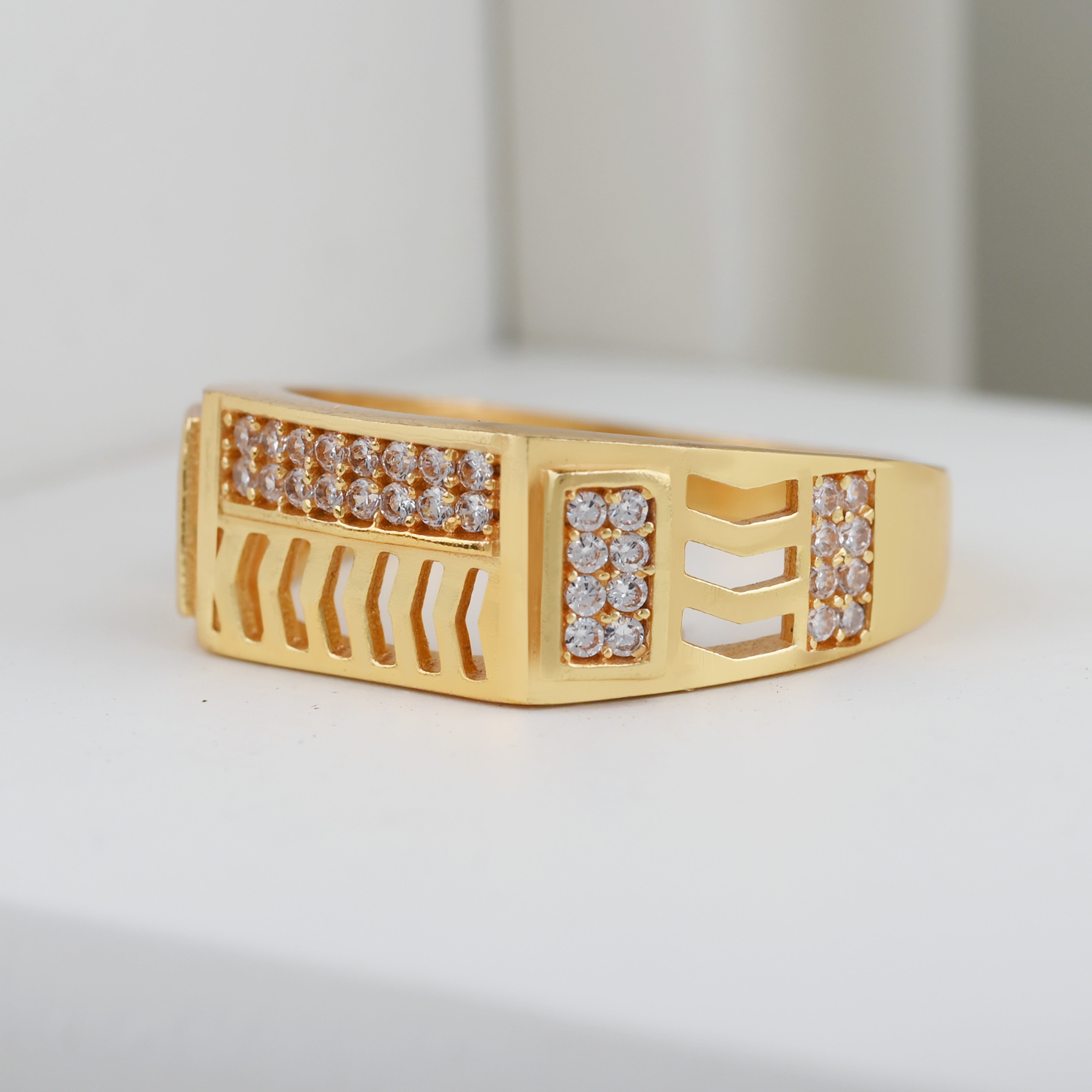 1 Gram Gold Plated Glamorous Design Ring-12