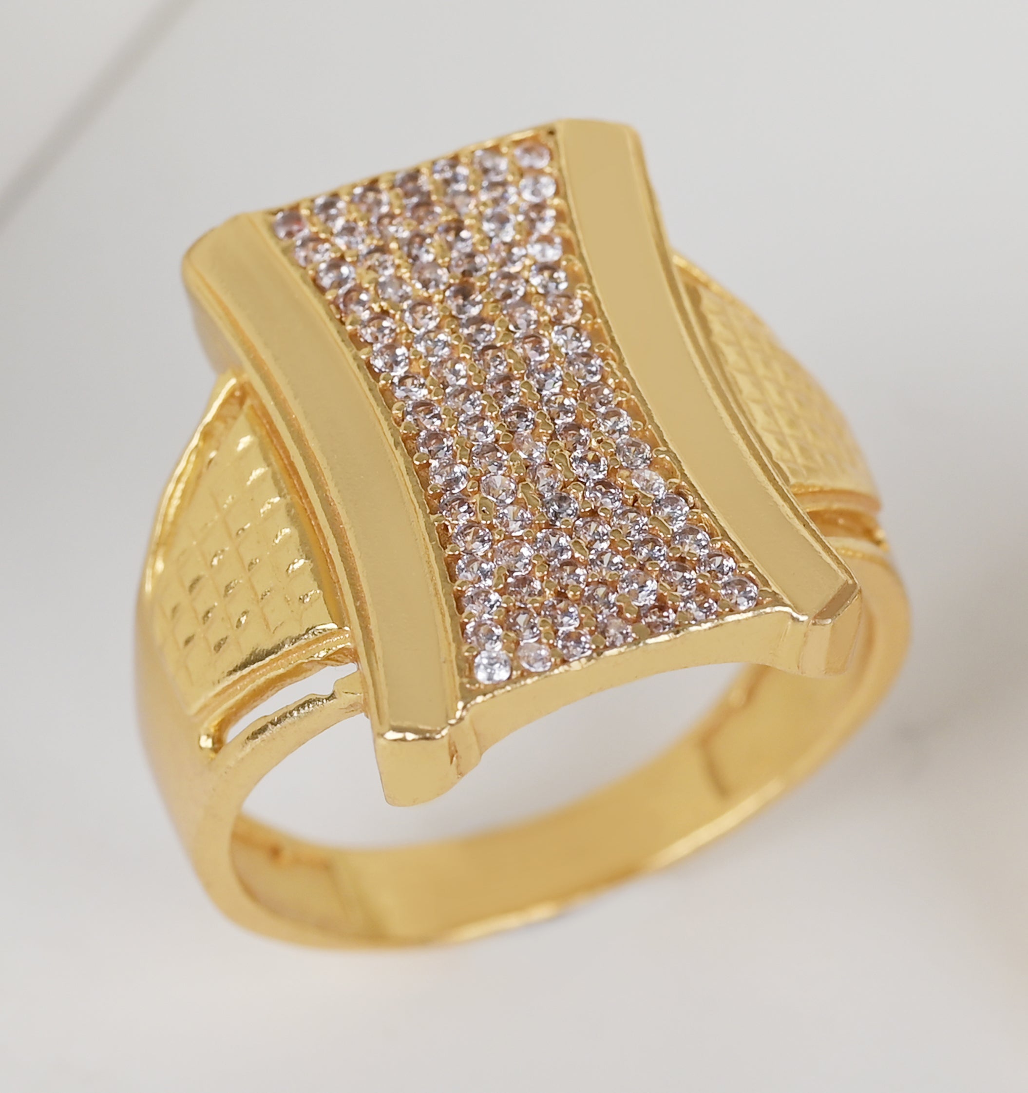 1 Gram Gold Plated Glamorous Design Ring-25