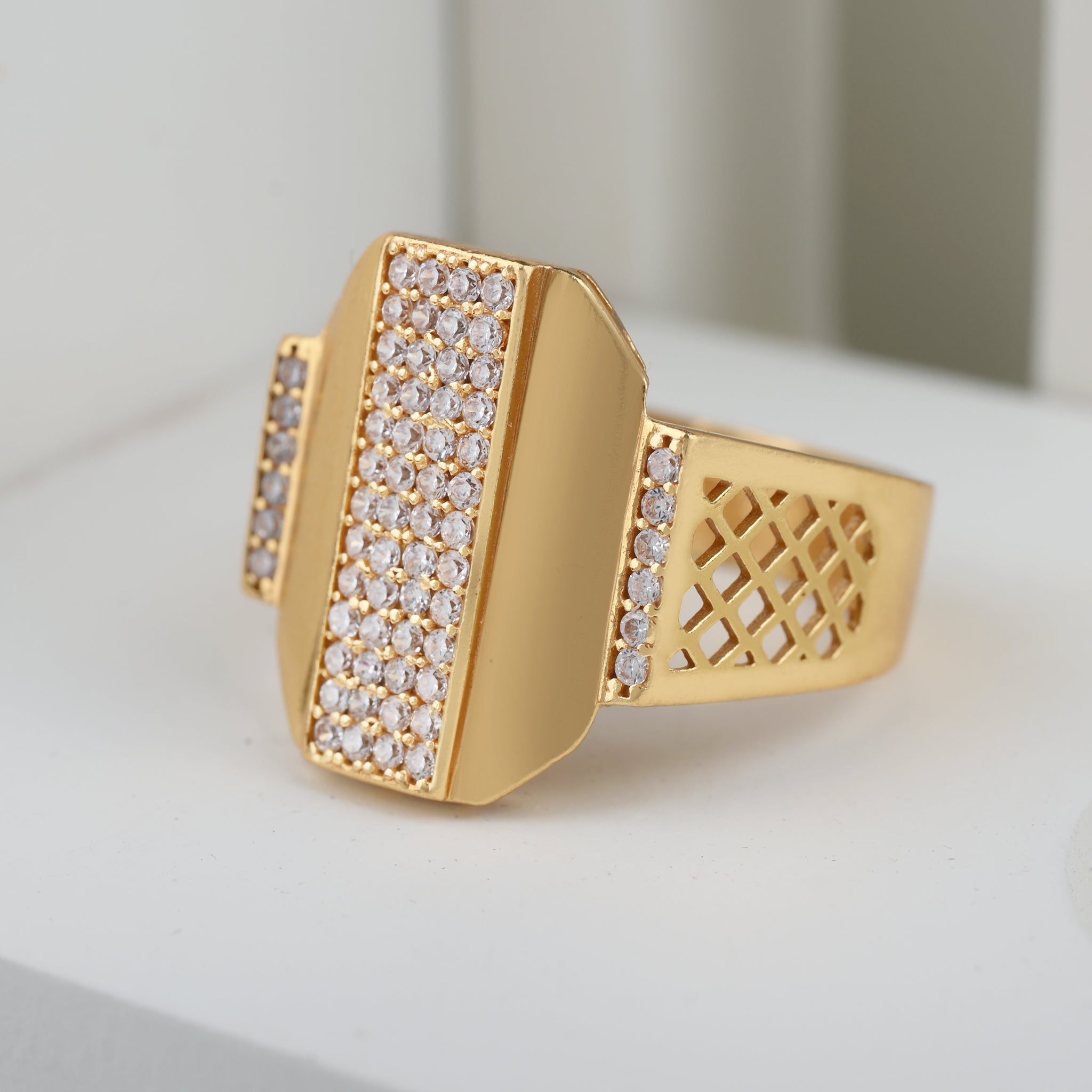 1 Gram Gold Plated Glamorous Design Ring-15