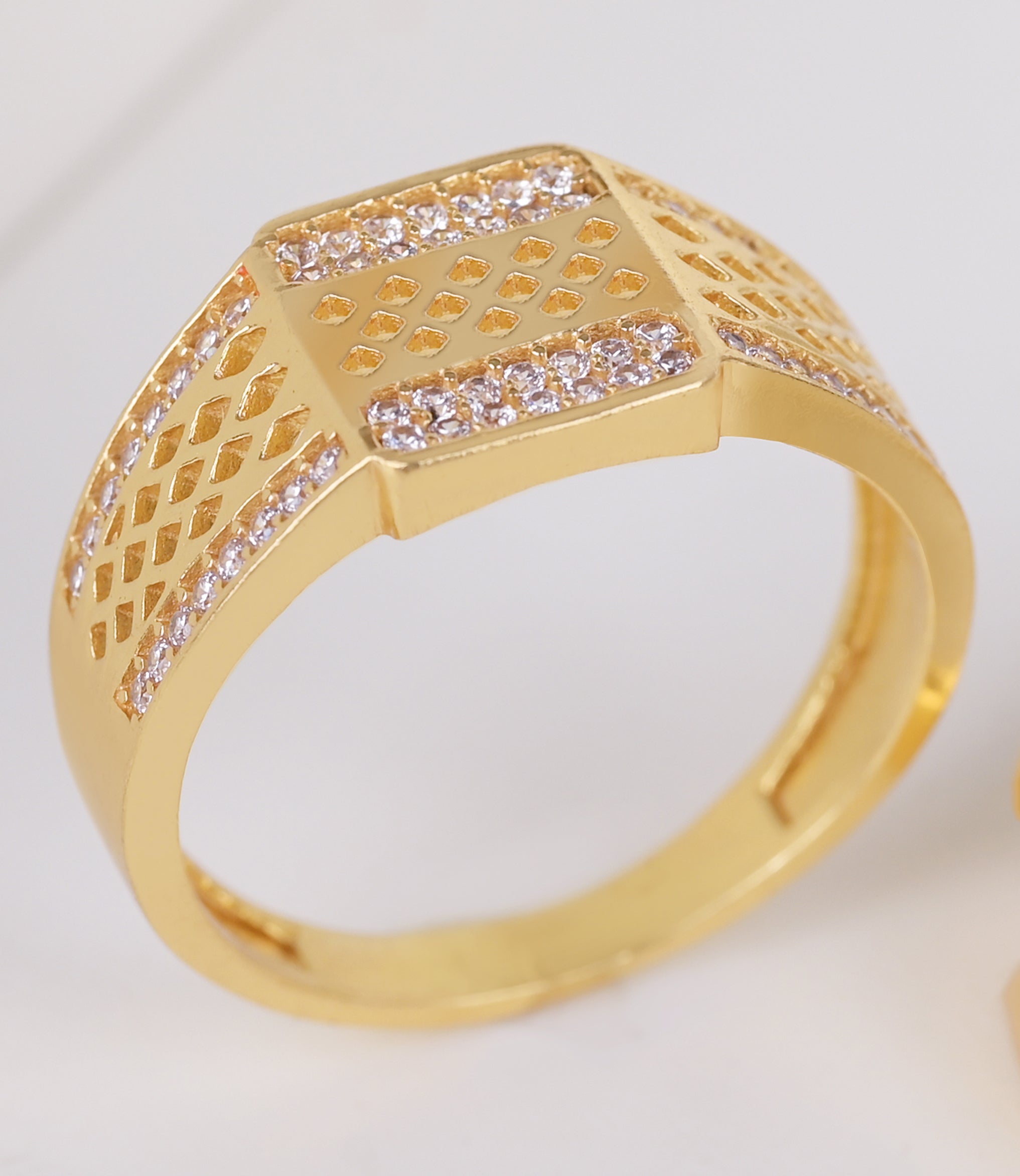 1 Gram Gold Plated Glamorous Design Ring-29
