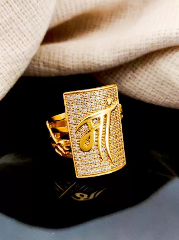 1 Gram Gold Plated Glamorous Design Ring-66