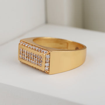 1 Gram Gold Plated Glamorous Design Ring-18