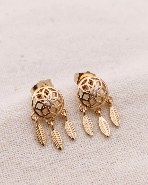 Bohemian Style Leaf Dangle Earrings – Trendy Fashion Accessory for Women