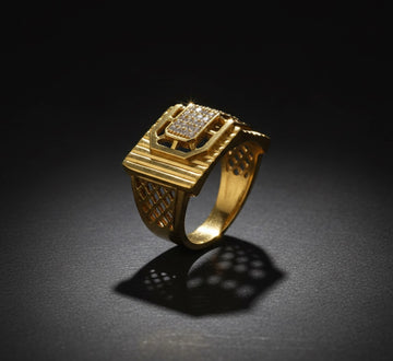 1 Gram Gold Plated Glamorous Design Ring-73