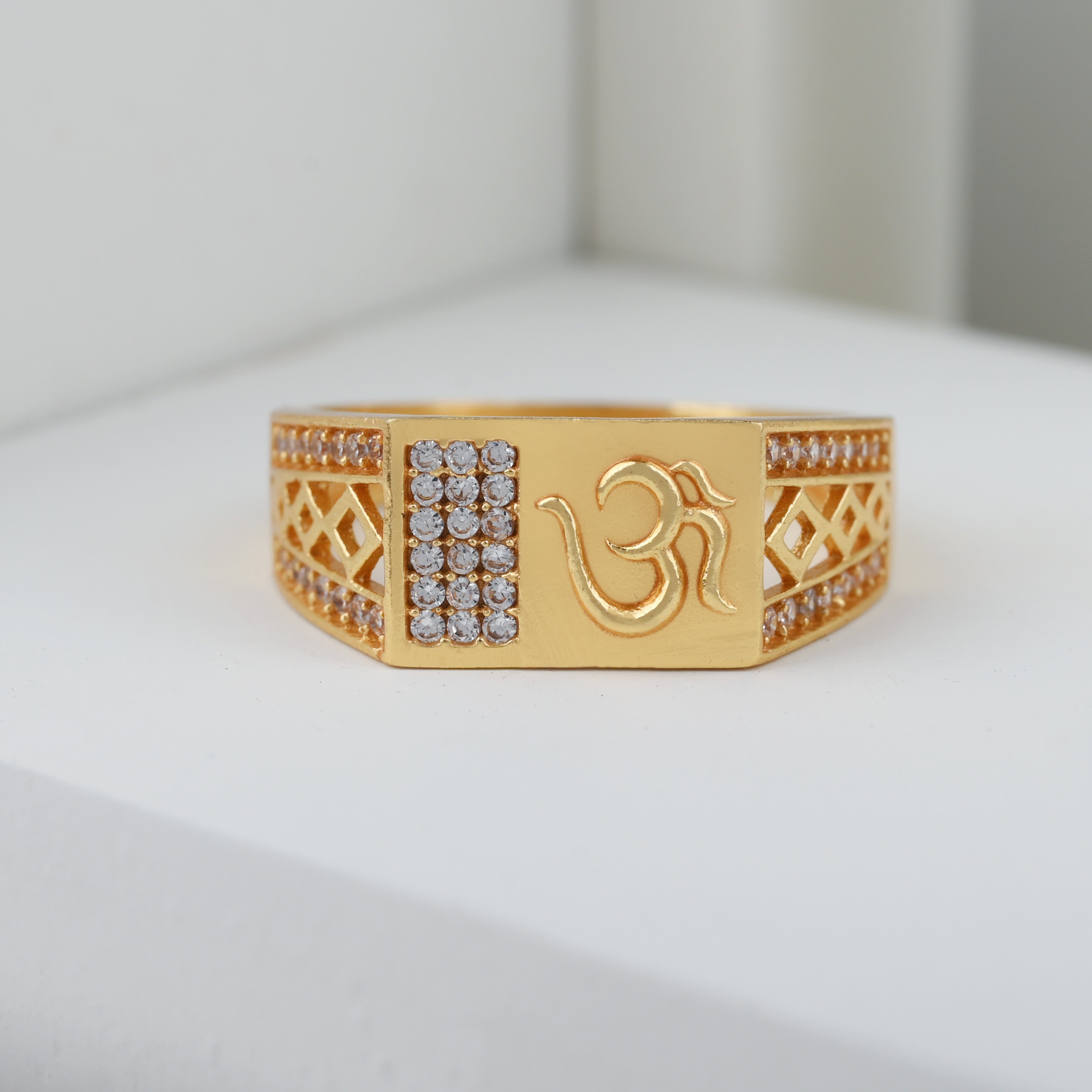 1 Gram Gold Plated Glamorous Design Ring-21