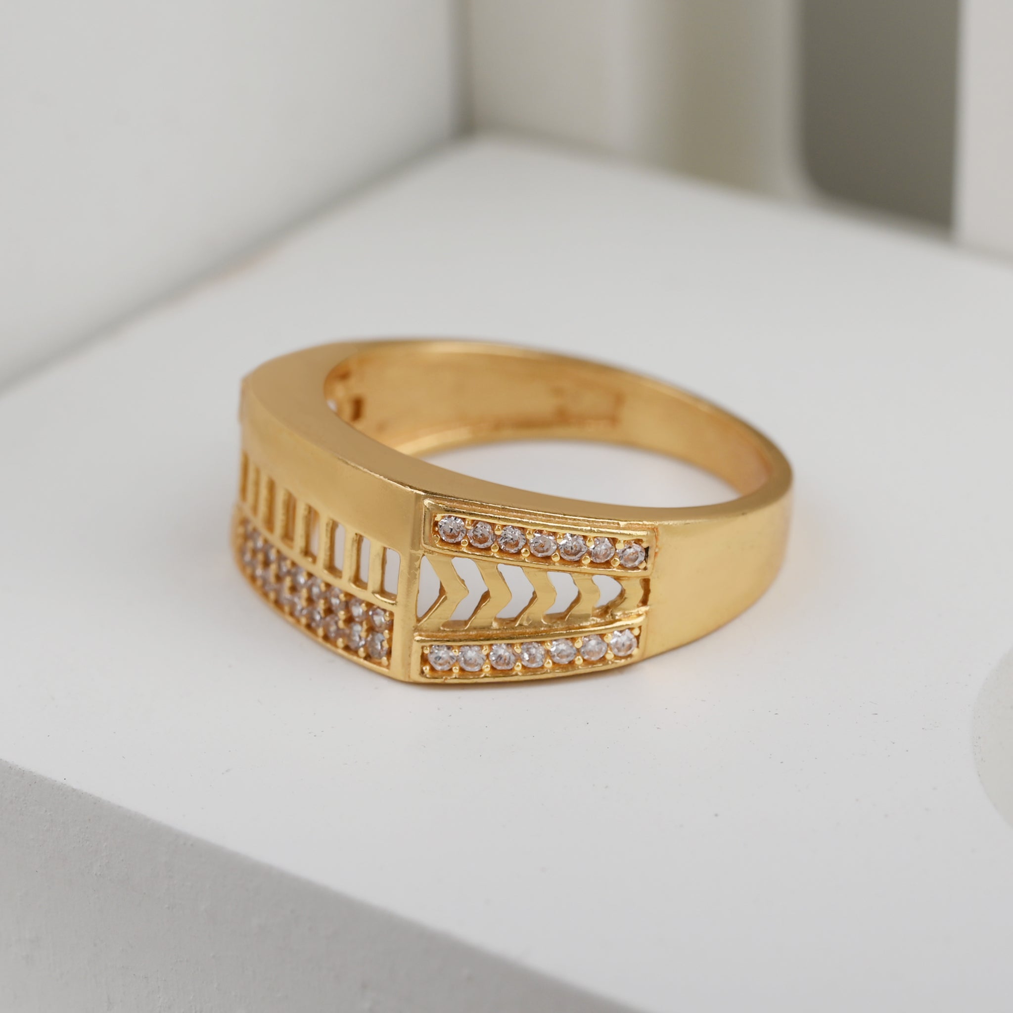 1 Gram Gold Plated Glamorous Design Ring-22