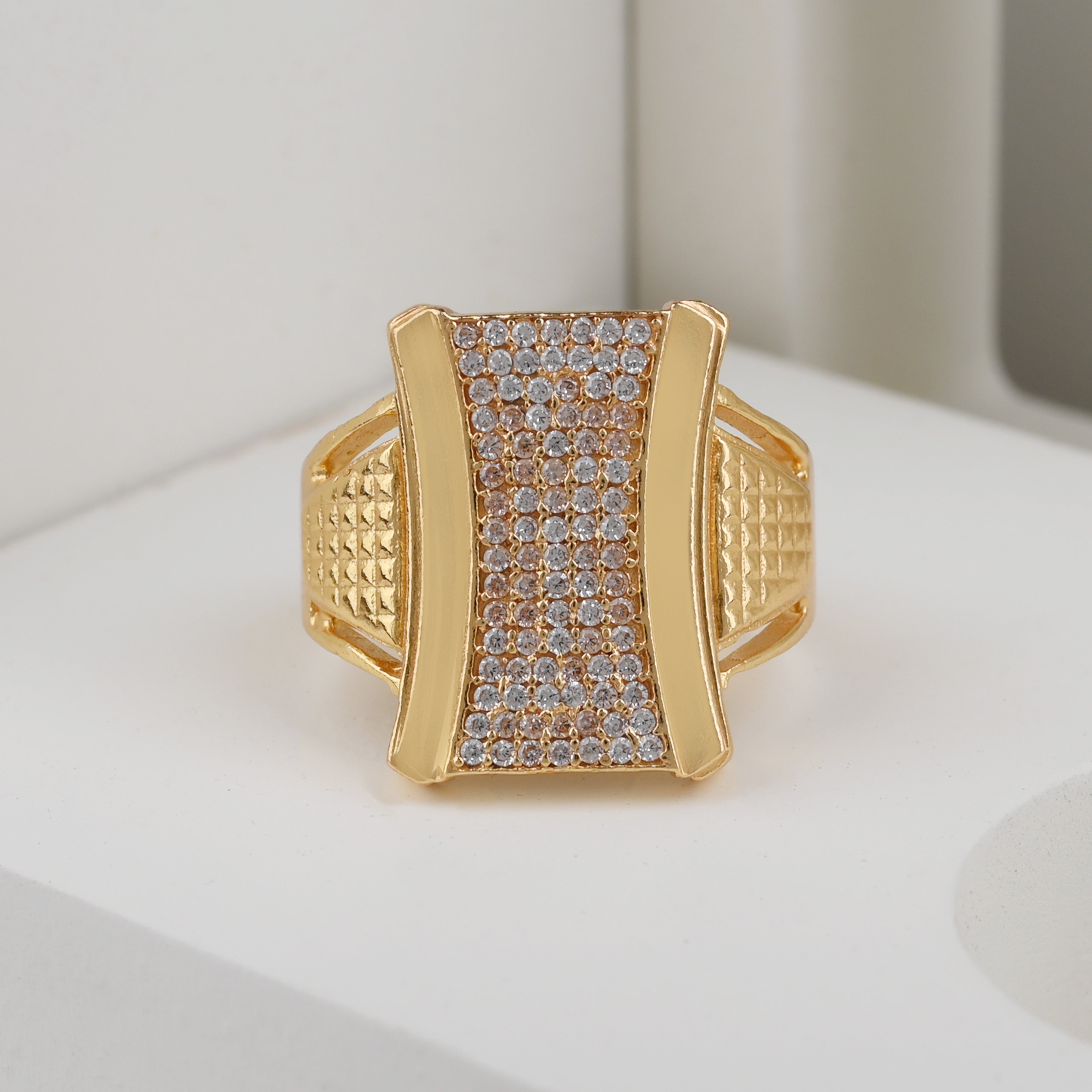 1 Gram Gold Plated Glamorous Design Ring-25