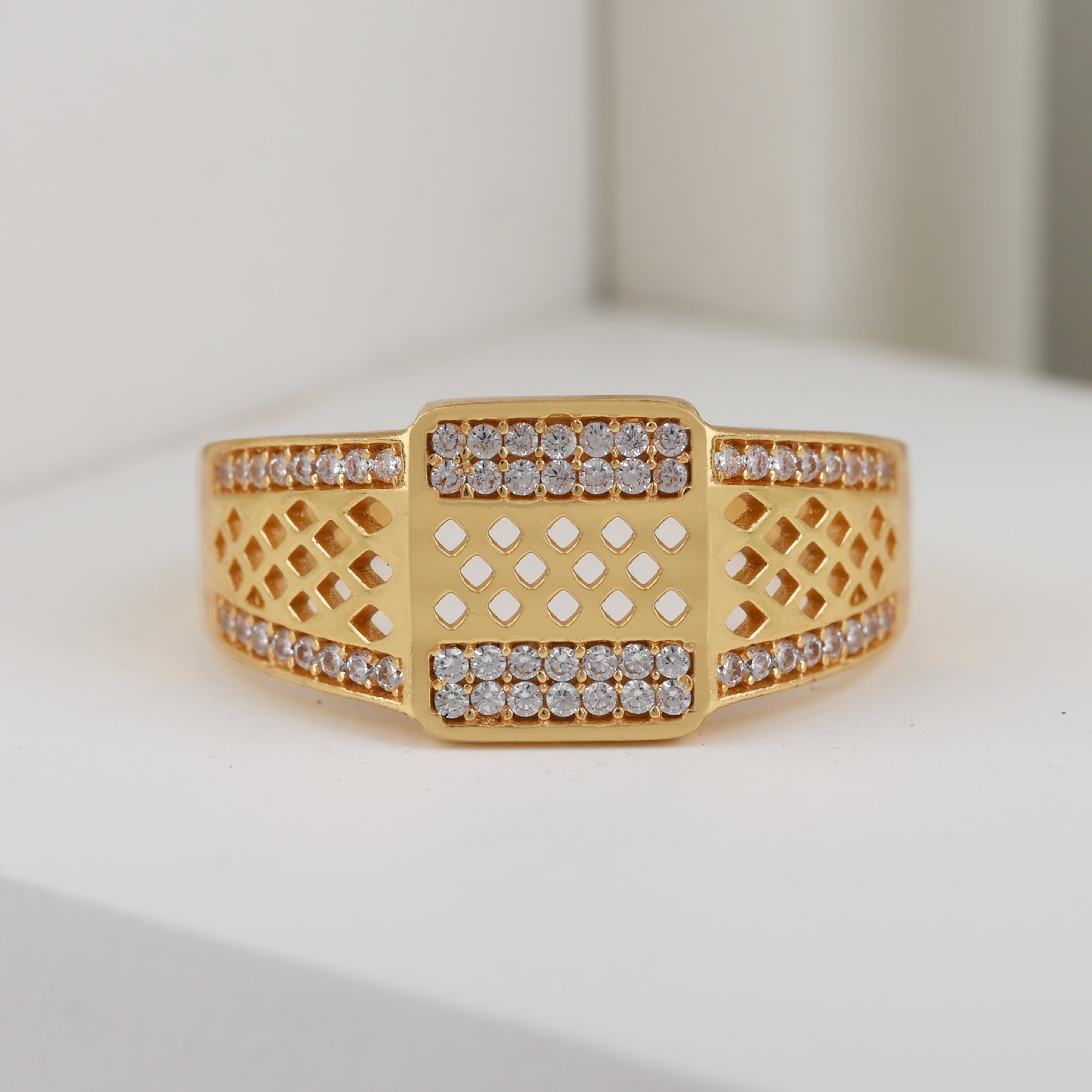 1 Gram Gold Plated Glamorous Design Ring-29