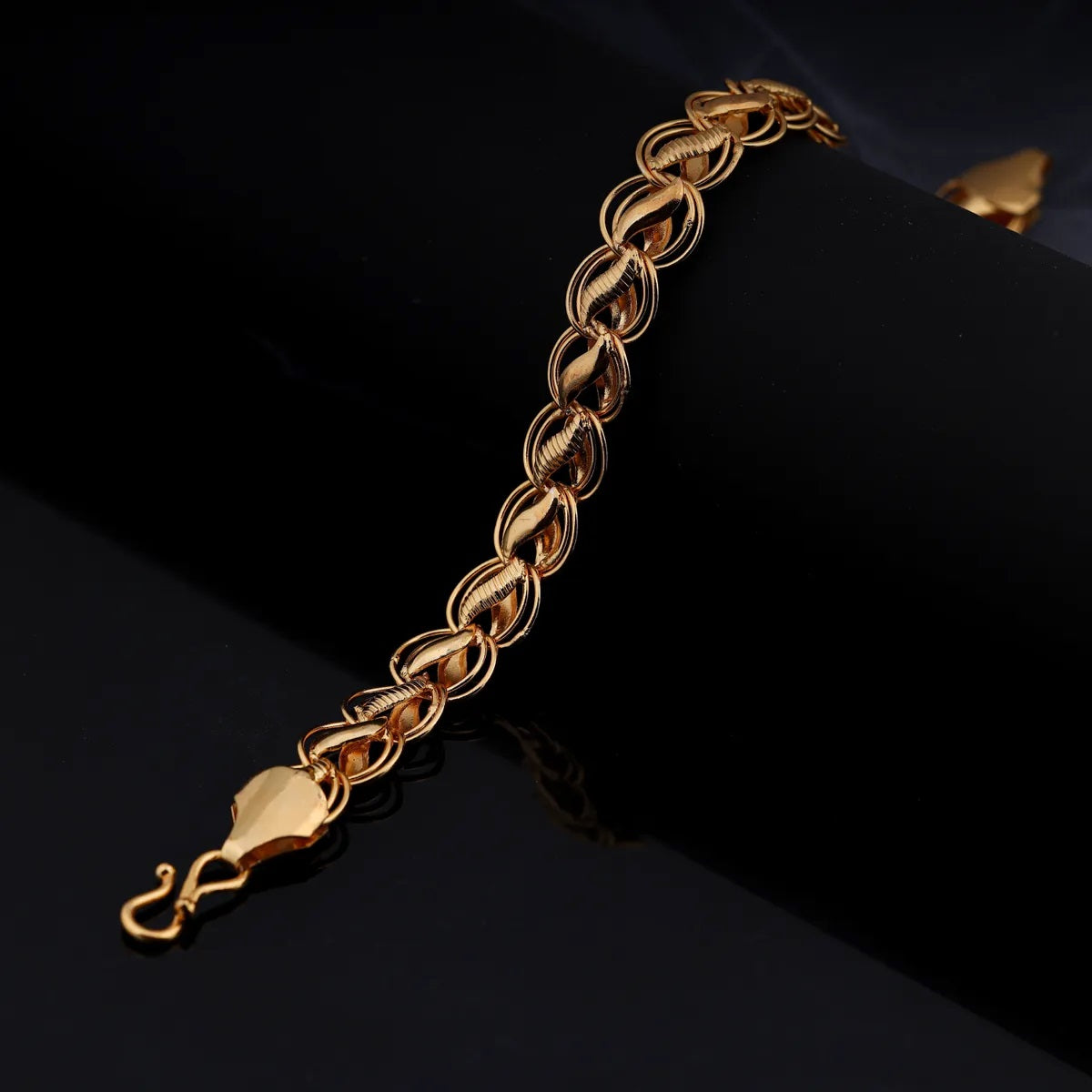 New Design Gold Plated Hand Chain for Men | Durable Daily Wear Bracelet