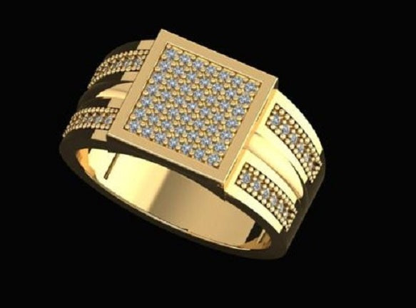 1 Gram Gold Plated Glamorous Design Ring-60