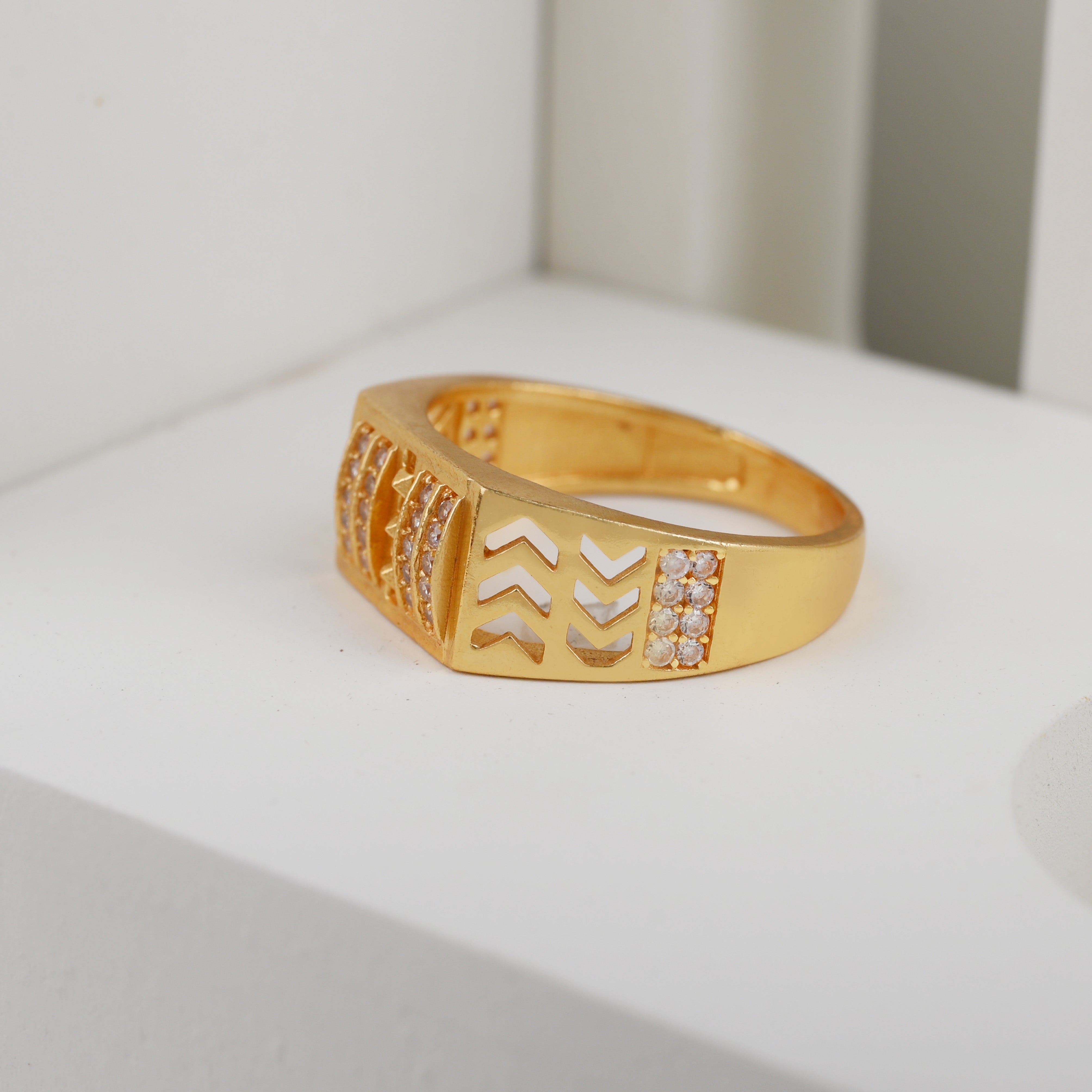 1 Gram Gold Plated Glamorous Design Ring-33